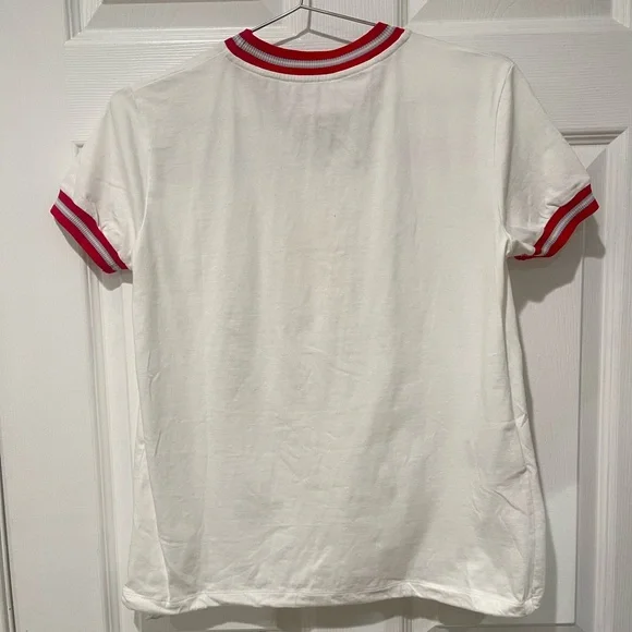 Miu Miu White Tee with Red Accents - Picture 5 of 10